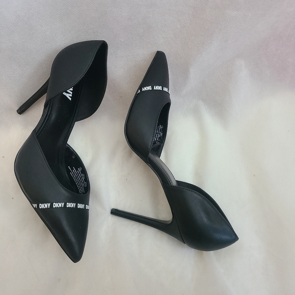 DKNY Womens Rosetta Logo Dorsay Slip Pumps Sizs 11 - Picture 2 of 7